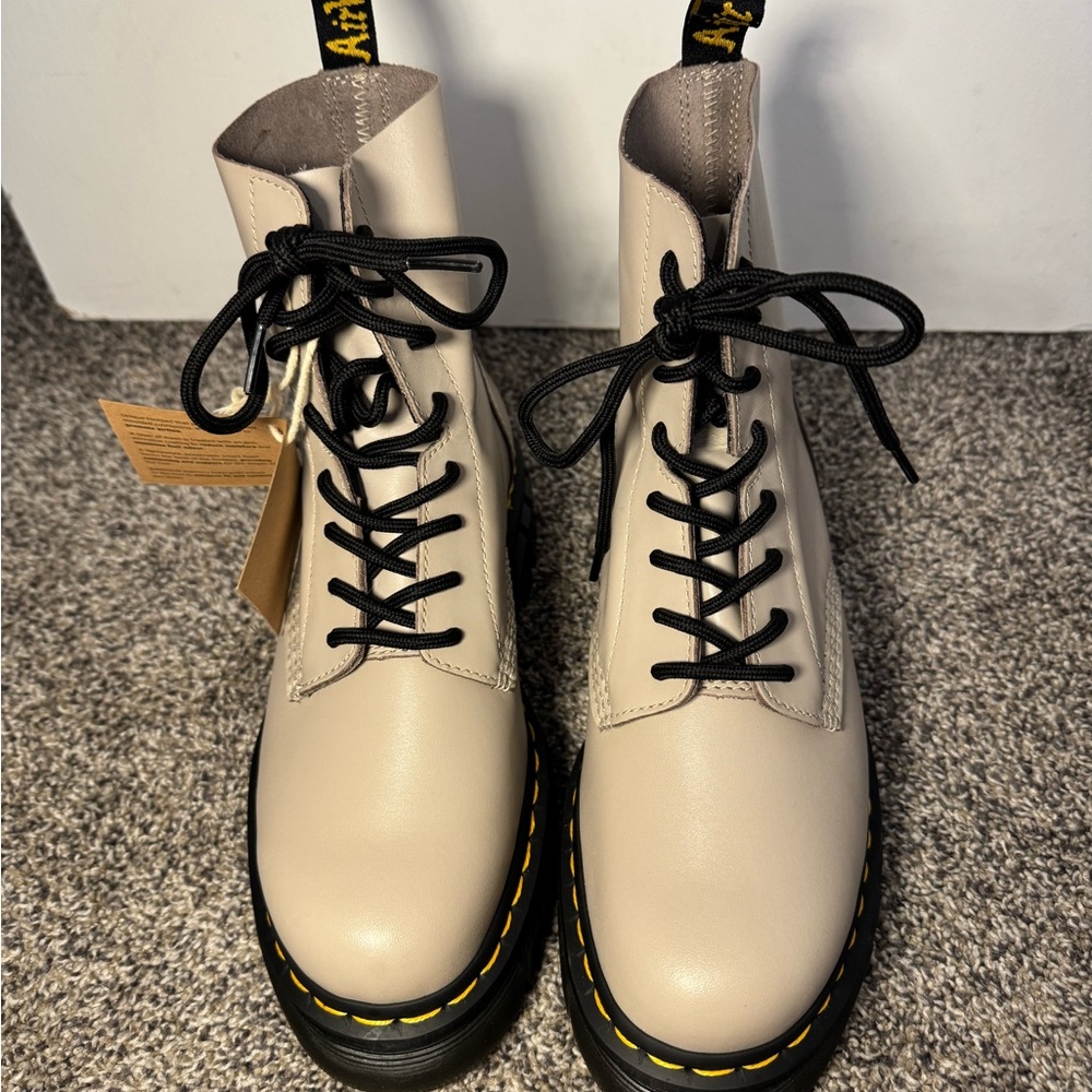 Dr. Martens Women's Audrick 8-Eye Nappa Lux Platform Ankle Boots - Picture 5 of 13